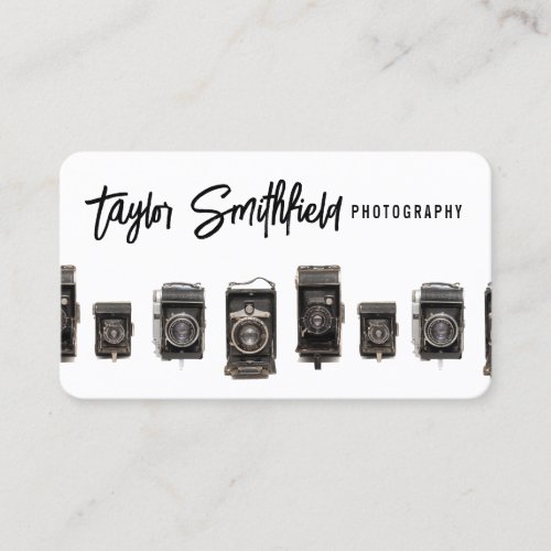 Old Cameras Photography Business Card