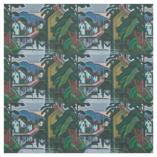 “Old Canal Port” art fabric