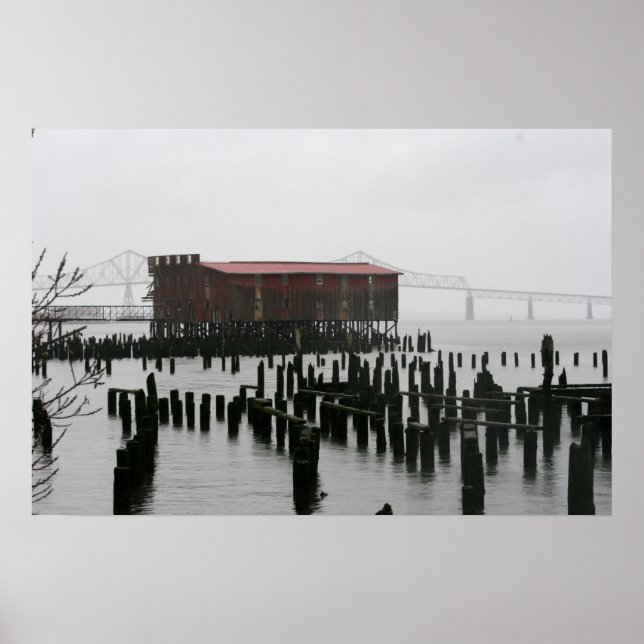 old cannery Astoia Oregon Poster (Front)