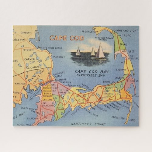 Old Cape Cod 16x20 Jigsaw Puzzle