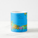 Old Cape Cod Tourist Map Coffee Mug<br><div class="desc">An old postcard map of Cape Cod, Massachusetts repurposed!</div>