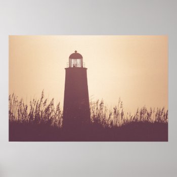 Old Cape Henry Lighthouse - Virginia Beach  Va Poster by TheBeachBum at Zazzle