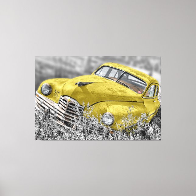 Old Car Art 2 Wrapped Canvas Print (Front)