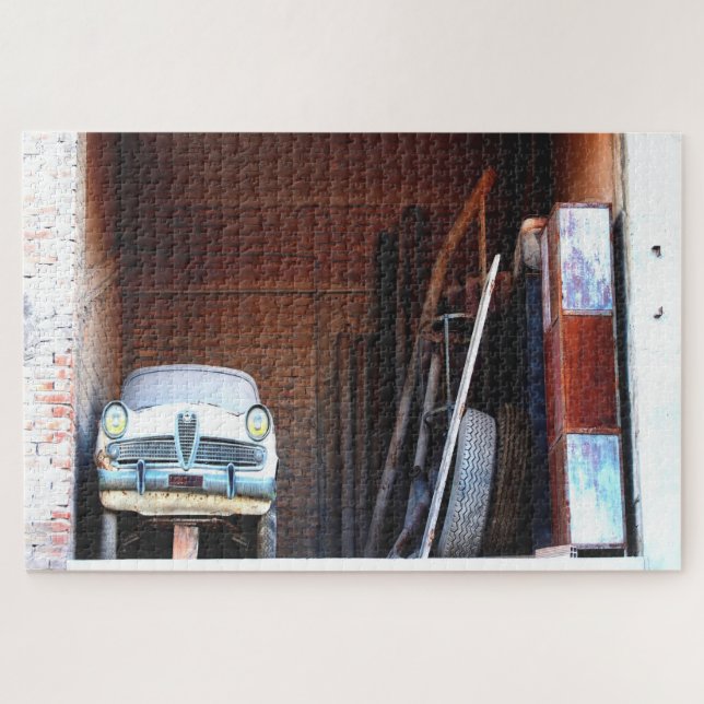 Old car jigsaw puzzle (Horizontal)