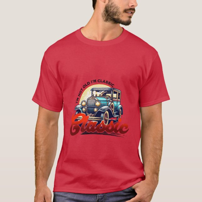 " Old Car Lover" T-Shirt (Front)