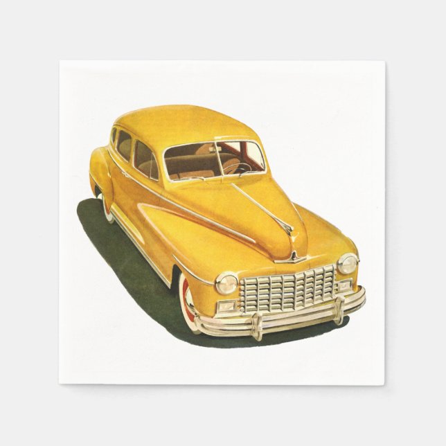 Old Car Paper Napkins (Front)