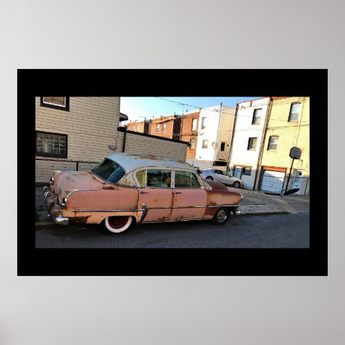 Old Car Photo Poster