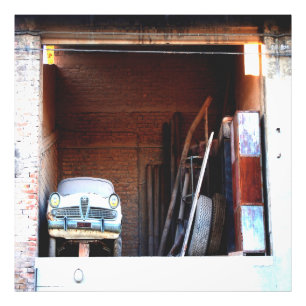 Old car photo print