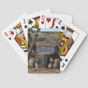 Old car poker cards