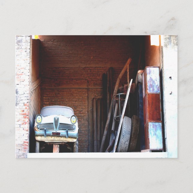 Old car postcard (Front)