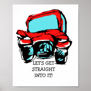 Old Car Poster