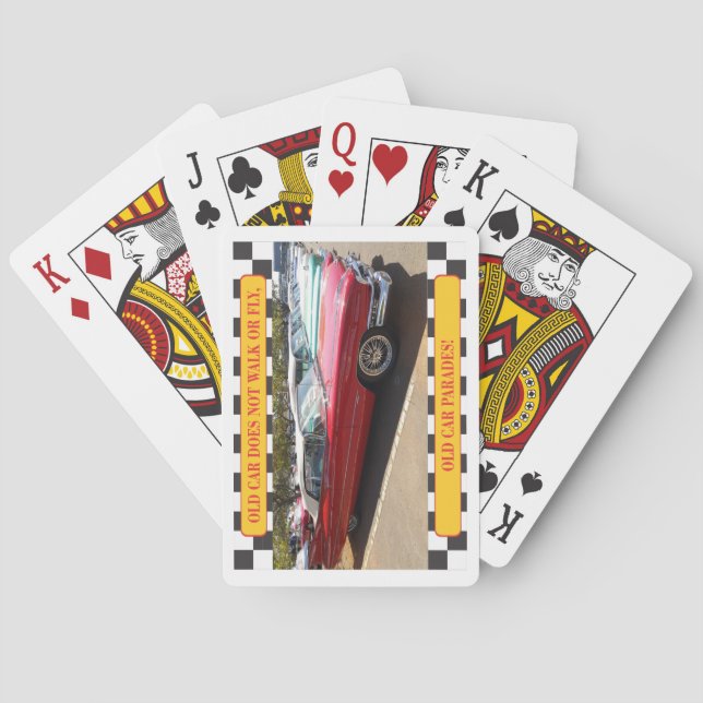 Old Car Series Poker Cards (Back)