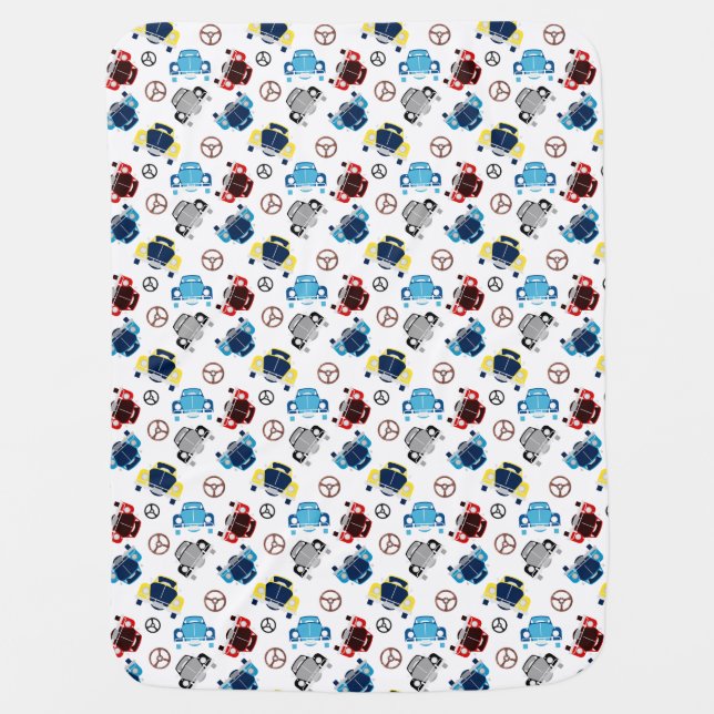 Old Cars Baby Blanket (Front)