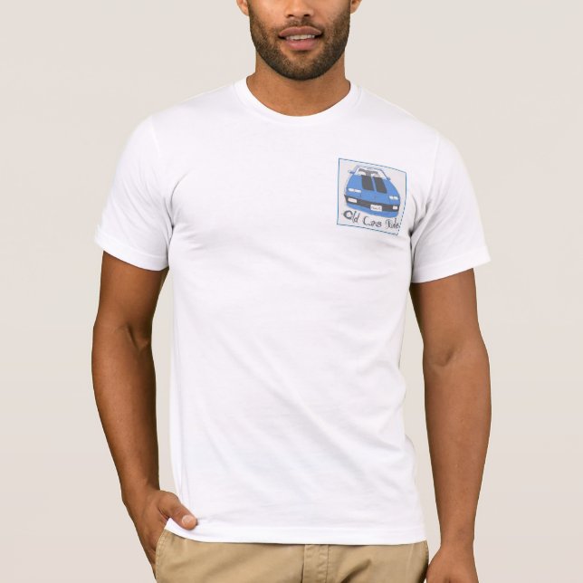 'Old Cars Rule' Chevrolet Camaro RS T-Shirt (Front)