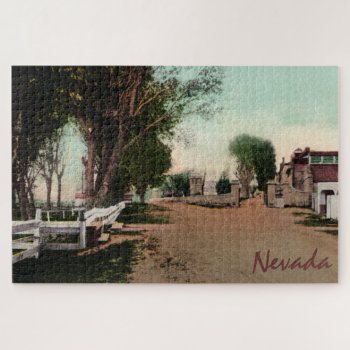 Old Carson City Road Large Puzzle by vintageamerican at Zazzle