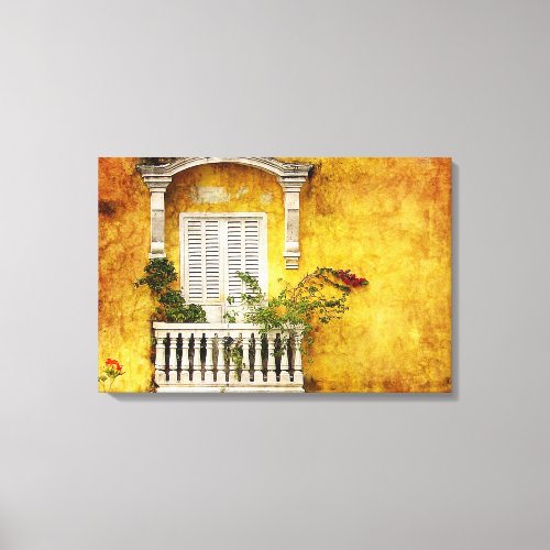 Old Cartagena Stretched Canvas Print