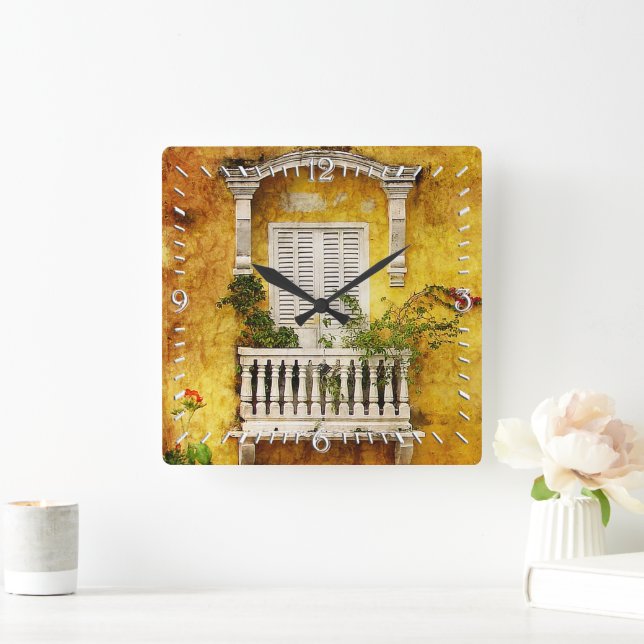 Old Cartagena Wall Clock (Home)