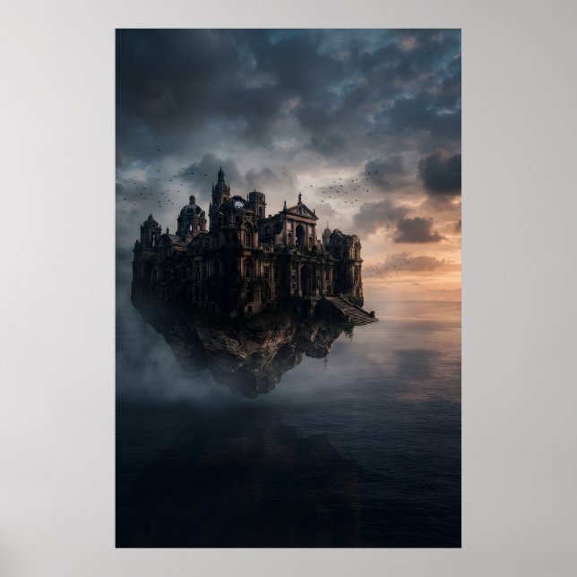 Old castle floating poster (Front)