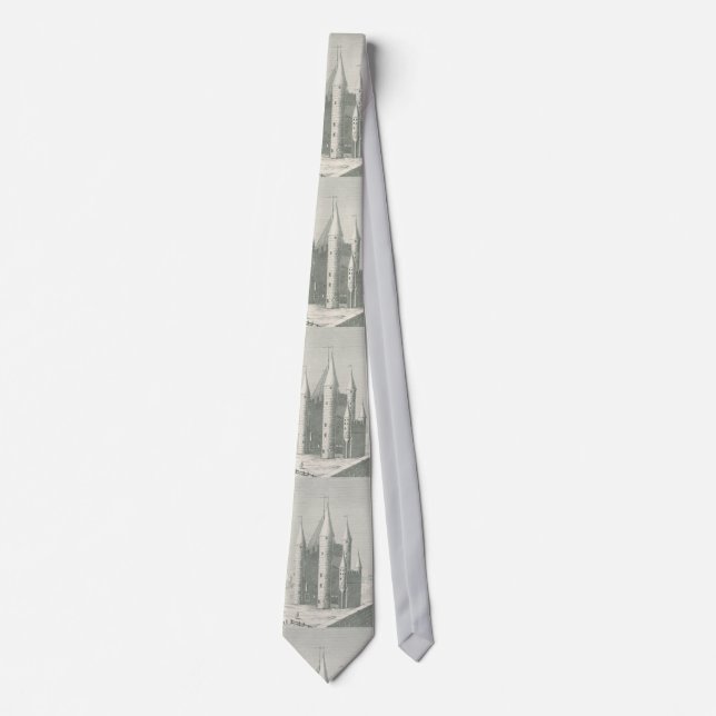 Old castle in Germany Neck Tie (Front)