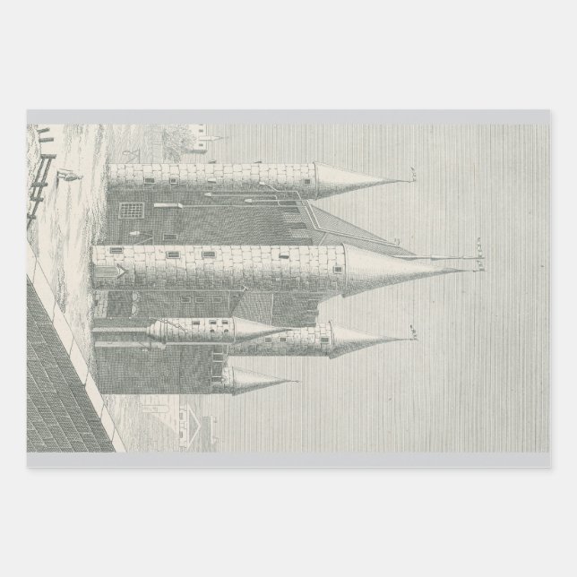 Old castle in Germany Wrapping Paper Sheets (Front)