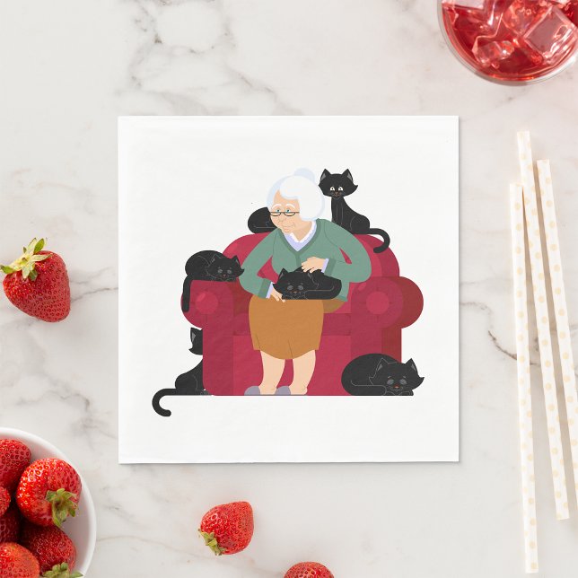 Old Cat Lady Napkins (Creator Uploaded)