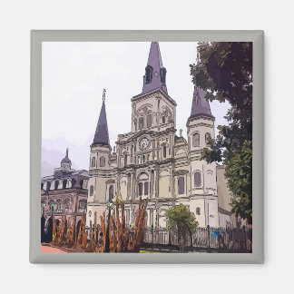 Old Cathedral at JackSon Square Magnet
