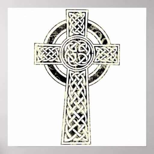 Old Celtic Cross Poster | Zazzle