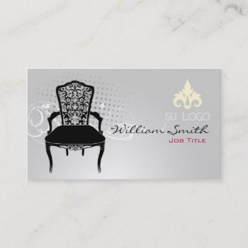 Old Chair Business Cards by KeyholeDesign at Zazzle
