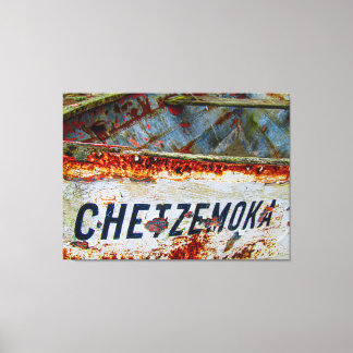 Old Chetzemoka Boat 2 Canvas Print
