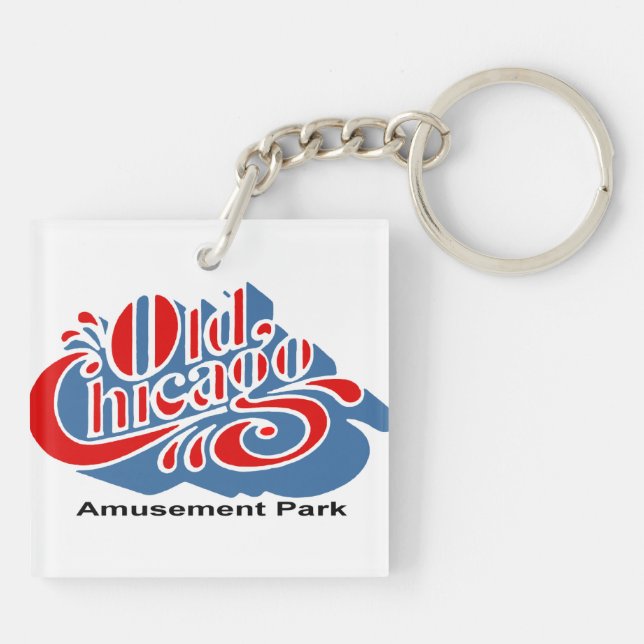 Old Chicago Amusement Park, Bolingbrook, Illinois Keychain (Back)