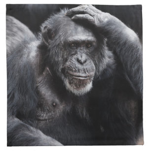 Old Chimpanzee cloth napkins