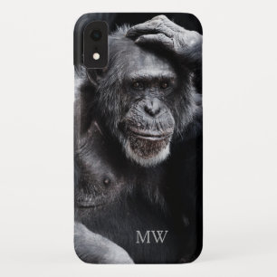 Old Chimpanzee custom monogram phone cases