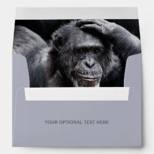 Old Chimpanzee custom text Envelope