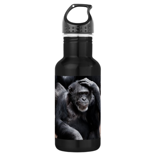 Old Chimpanzee Water Bottle (Front)