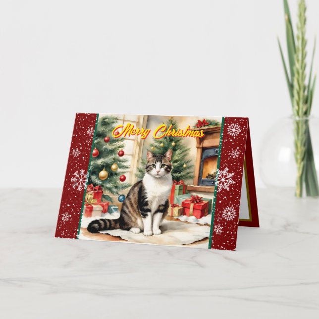 Old Christmas Beautiful Holiday Collection Card (Front)