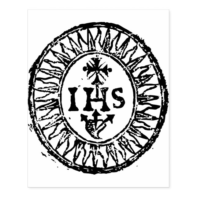 Old Christogram   Rubber Stamp (Imprint)