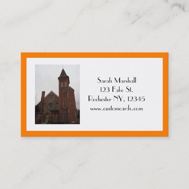 Old Church Business Card (Front)