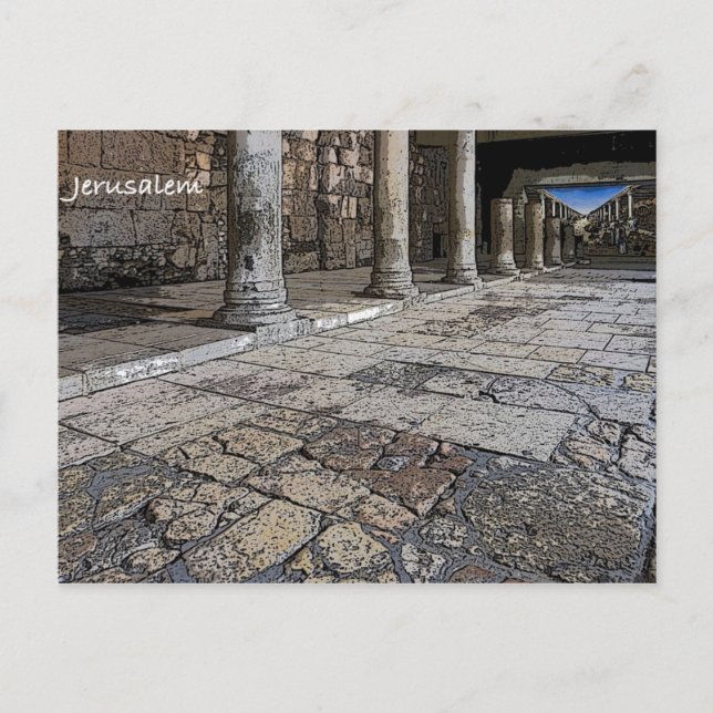Old city Jerusalem Postcard (Front)