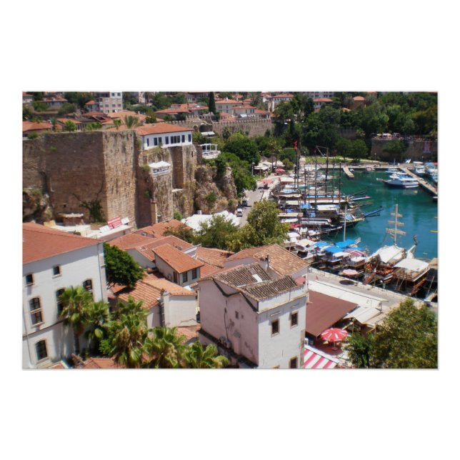 Old city Kaleici  of  Antalya Poster (Front)