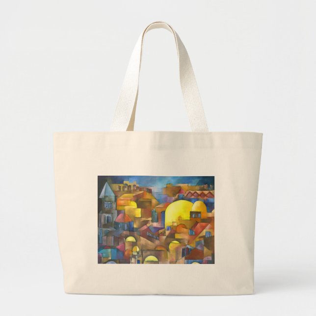 Old CIty Large Tote Bag (Front)
