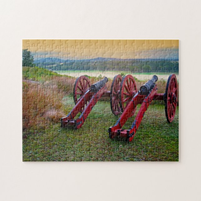 Old Civil War Cannons. Jigsaw Puzzle (Horizontal)