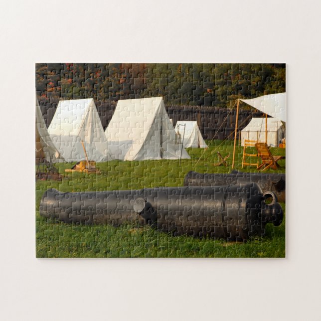 Old Civil War Cannons. Jigsaw Puzzle (Horizontal)