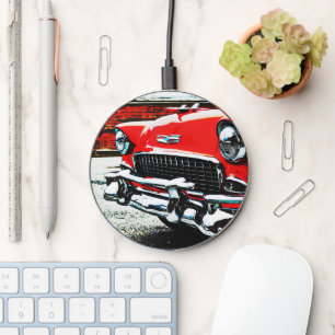 Old Classic Bel Air Car Art Charger