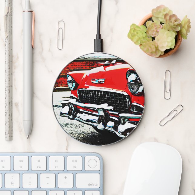 Old Classic Bel Air Car Art Charger (Desk)