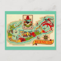 Old Classic Bermuda Map