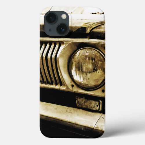 Old Classic Car Headlight 2 iPhone 13 Case