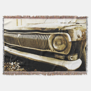 Old Classic Car Headlight #2 Throw Blanket