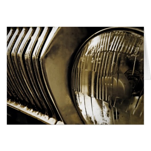 Old Classic Car Headlight Cards (Front Horizontal)