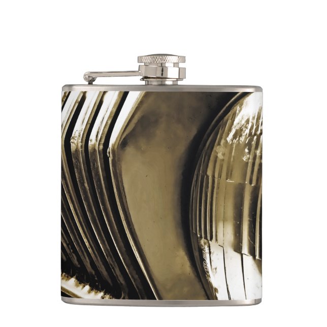 Old Classic Car Headlight Flask (Front)