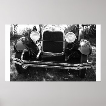 Old Classic Car Poster by CountryCorner at Zazzle